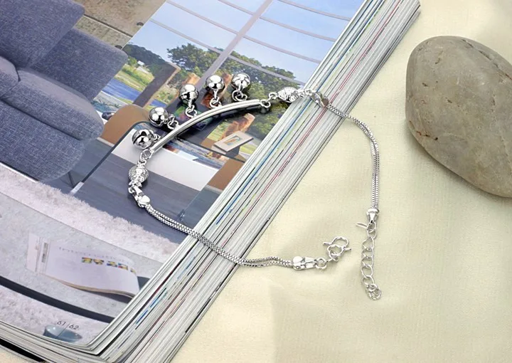 Модные летние милые мини колокольчики индийские браслеты на щиколотке цепочка