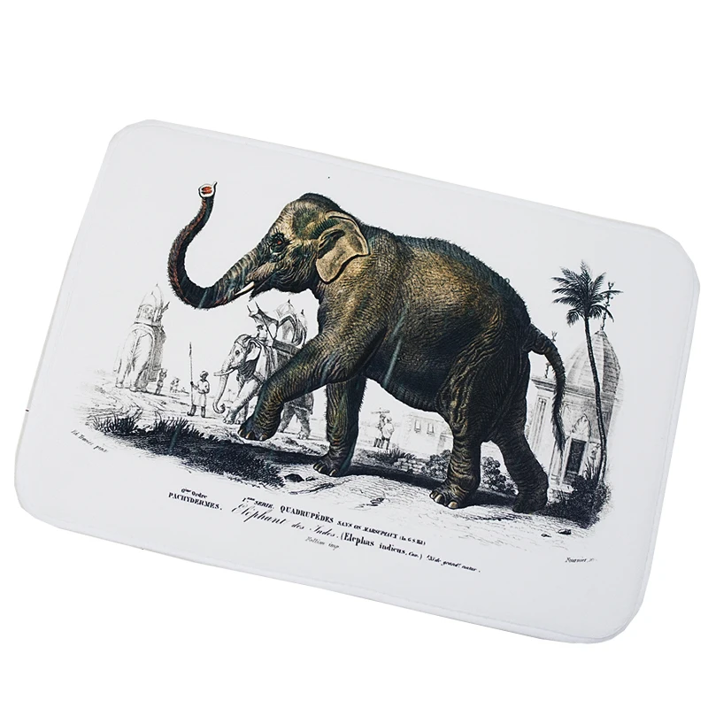Lovely Rug Non Slip Mat Soft Breathable Animals Pattern Printed Memory Foam Coral Velvet Shower Carpet Kitchen Bedroom Floor Pad | Дом и сад