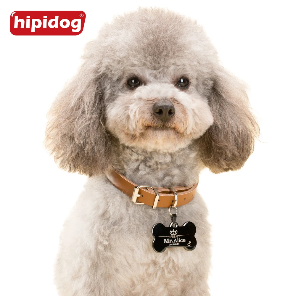 2 шт./партия Нержавеющая сталь Pet ID тегов кость Форма двойными бортами