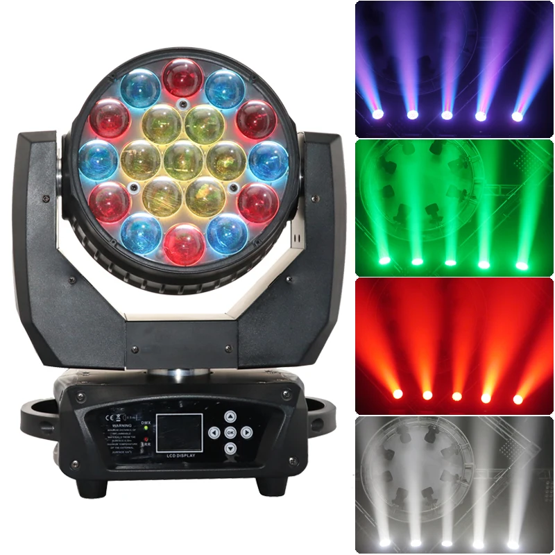 19*15 Вт zoom led moving wash stage dj подвижный луч свадебный свет для концертного