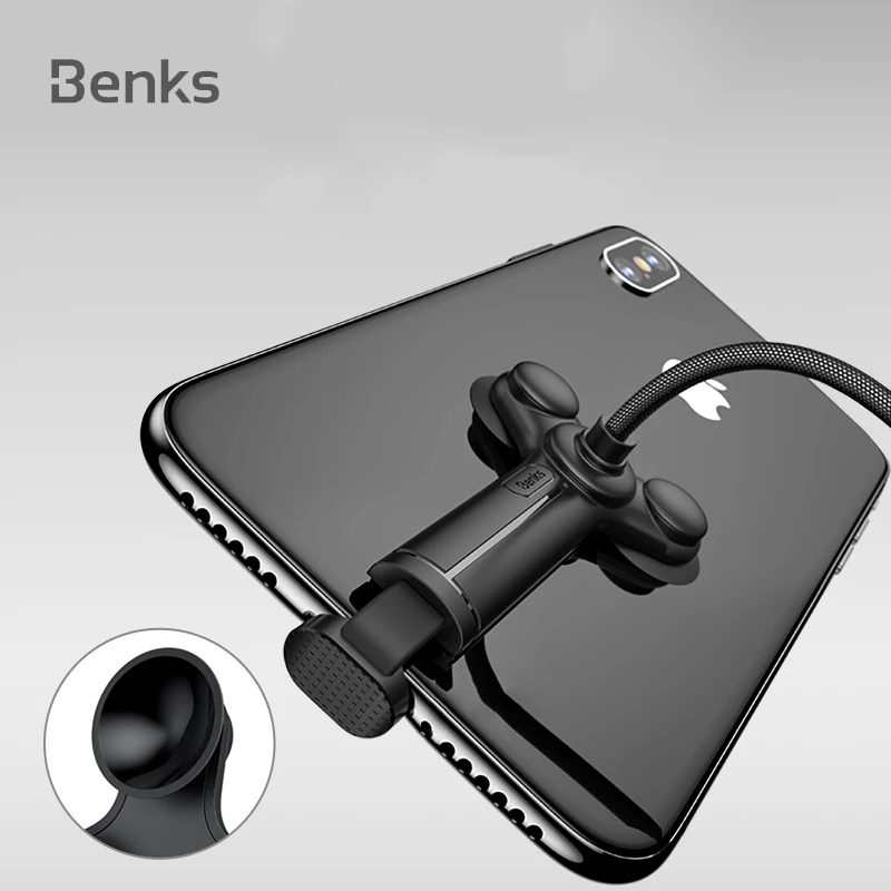 Benks 8 контактный USB кабель для быстрой зарядки iPhone Xs Max Xr присоска игровой зарядное