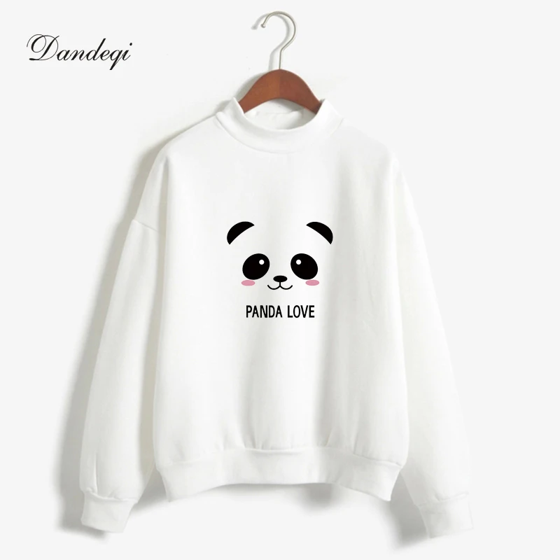 Женские кофты Kpop милые толстовки Для женщин Kawaii Harajuku Застенчивый Panda письма