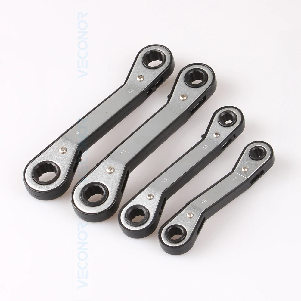Набор двусторонних гаечных ключей с трещоткой 4 шт.|wrench spanner set|spanner setratchet ring wrench |