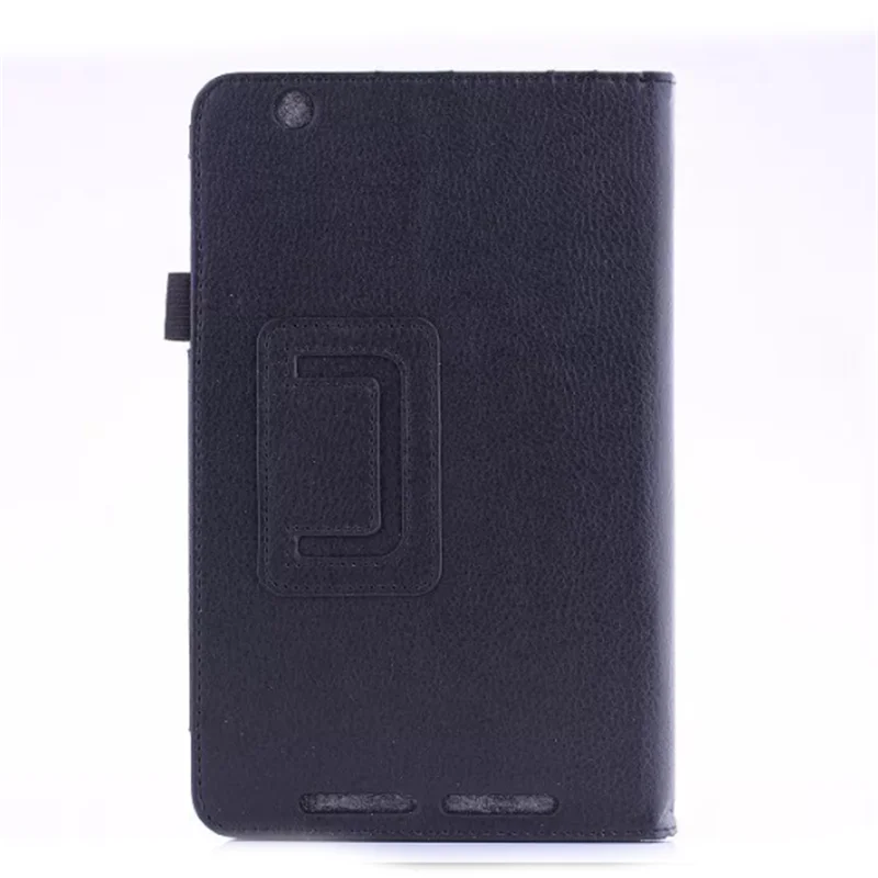 BLACK Мягкий чехол-книжка из зернистой кожи для планшета acer Iconia One 8 B1-810 B1 810 8" - Цвет: BLACK