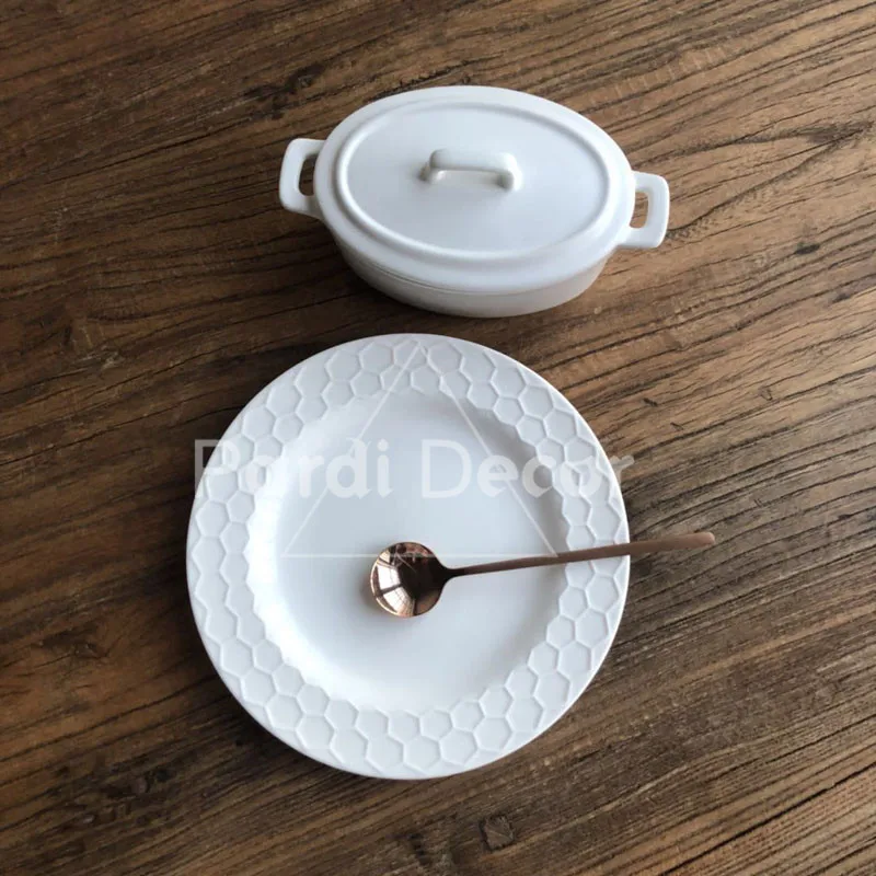 Керамический горшок для выпечки с двойными ушками в Северном Европейском стиле