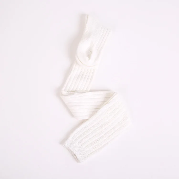 white 2 пары, женские вязаные длинные чулки, уличная одежда, дышащие носки выше колена, женская спортивная одежда, плотные чулки в Вертикальную Полоску - Цвет: white