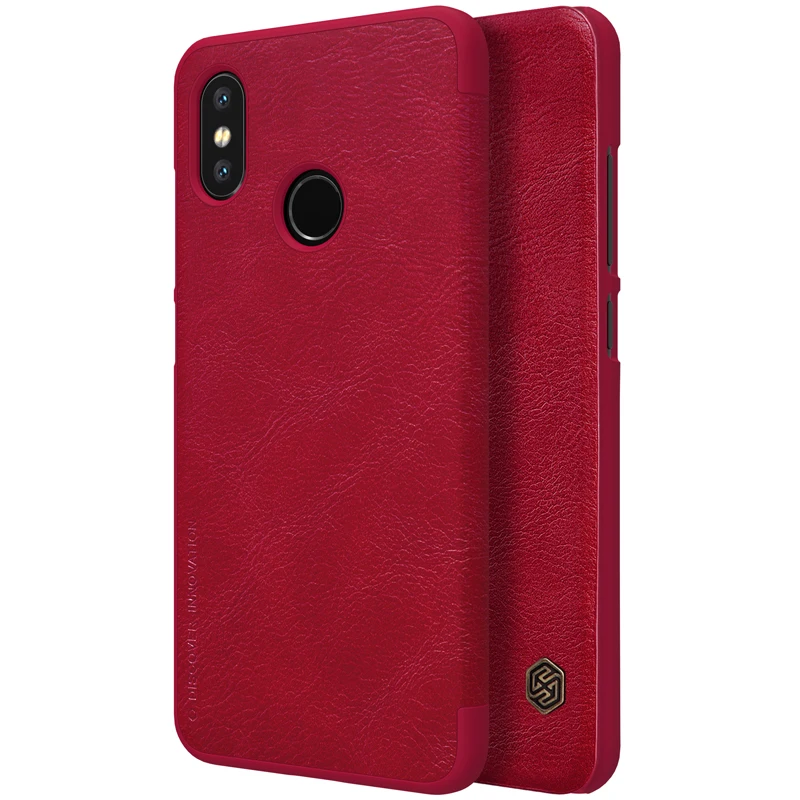 Чехол для Xiaomi MI 8 Роскошный деловой кожаный чехол с откидной крышкой NILLKIN
