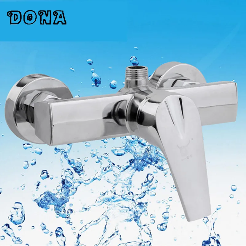 

Free shipping Bathroom Shower Faucet Bath Faucet Mixer Tap With Hand Shower Head Shower Faucet Set Wall Mounted DONA3203