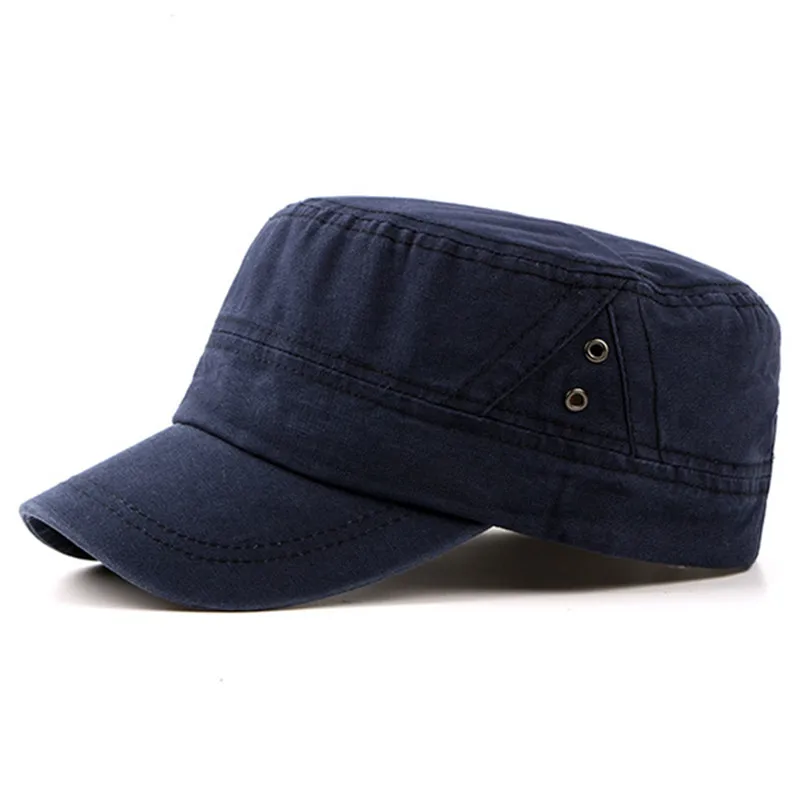 Шапка XdanqinX Мужская осенне зимняя 100% хлопок в стиле милитари|military hat|cotton flat capmilitary