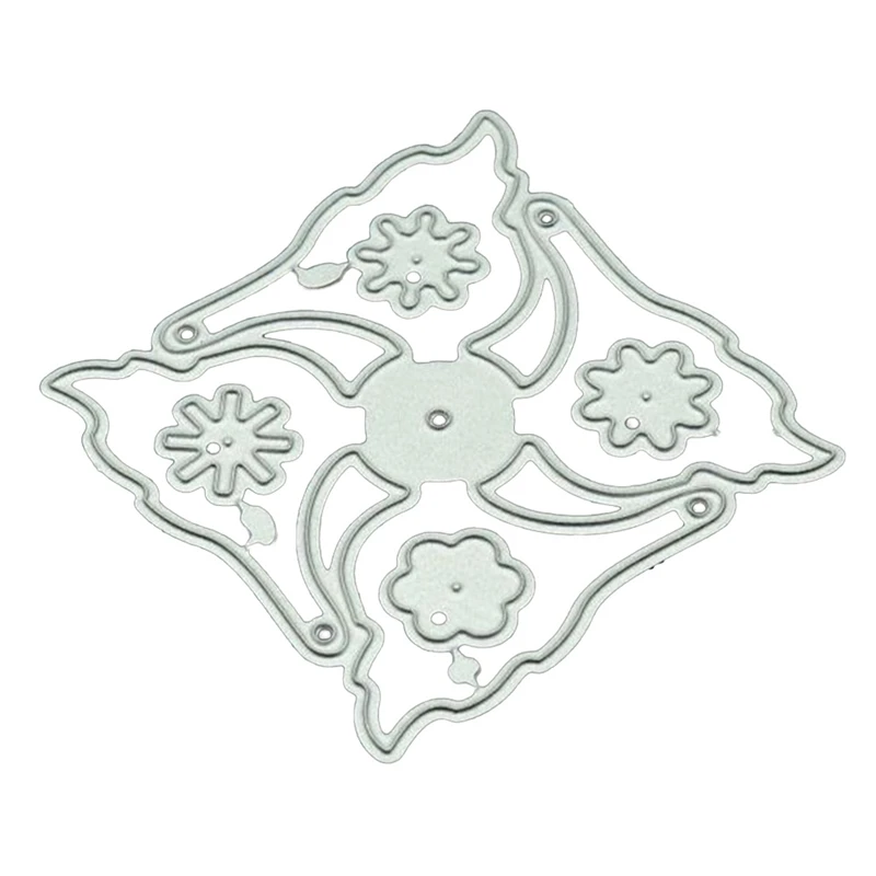 

METAL CUTTING DIES Die Cut 3D Windmill Flower Spinner DIY Scrapbook Card Pinwheel Fan Party Embossing Folder Stencils Template