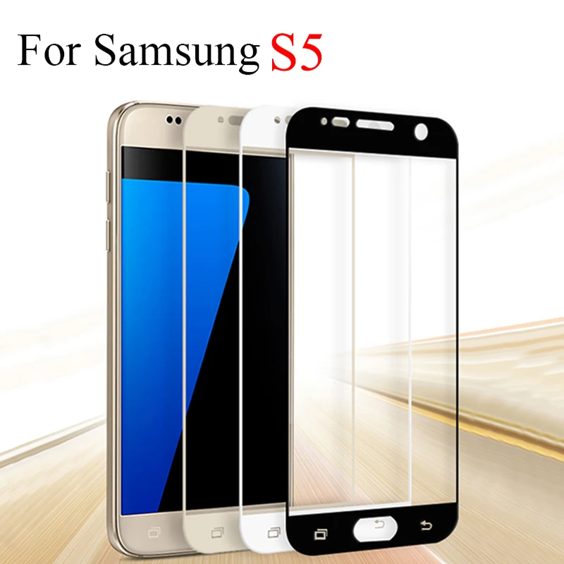 Закаленное стекло для Samsung Galaxy S5 Защита экрана S 5 5S 9H полное покрытие защитная