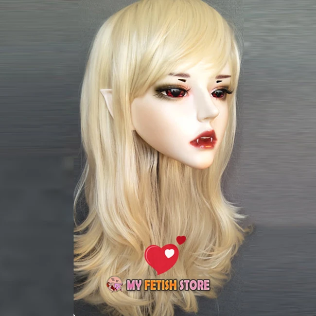 (Demon) Резиновые полуголовы Kigurumi BJD Маска Косплей японское аниме ролевая