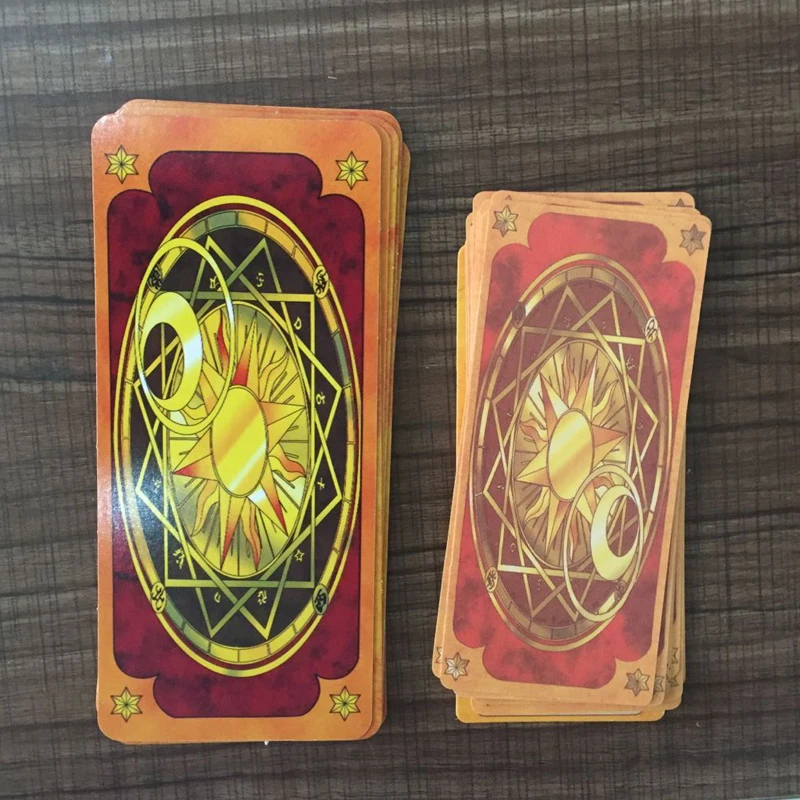 52 шт./компл. аниме Cardcaptor Sakura Косплэй реквизит розовый/красный таро карты КИНОМОТО Сакура Card набор девочек Волшебная аксессуары