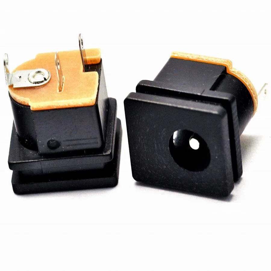 100 шт. адаптер для розетки постоянного тока квадратное крепление на