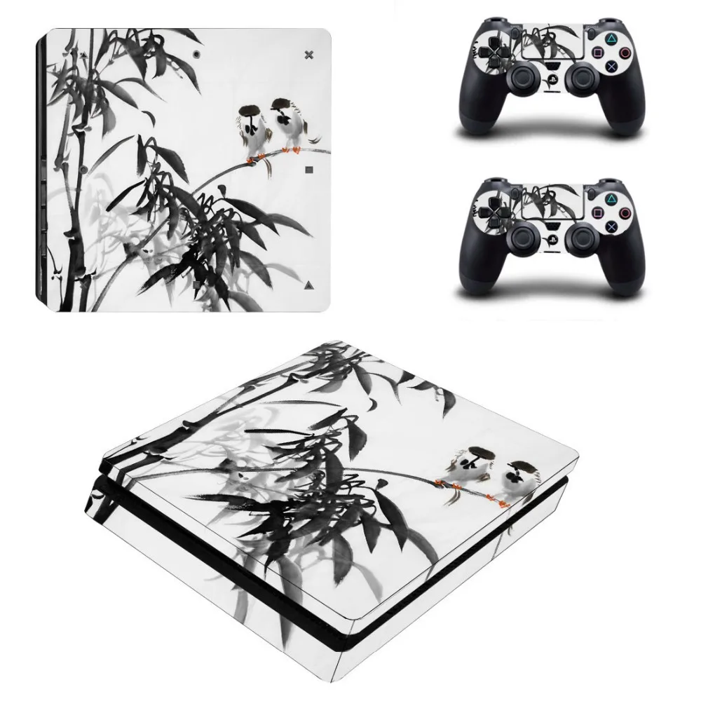PS4 тонкая кожа Стикеры s для игровая приставка Сони 4 Slim консоли и контроллера