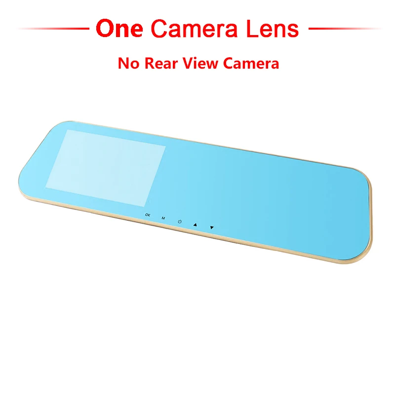 Single Lens Dvr Автомобильный видеорегистратор, Автомобильный видеорегистратор, видео регистратор, видеорегистратор, ночное видение, full hd1080p, двойной объектив, автомобильная камера, зеркало заднего вида - Название цвета: Single Lens Dvr