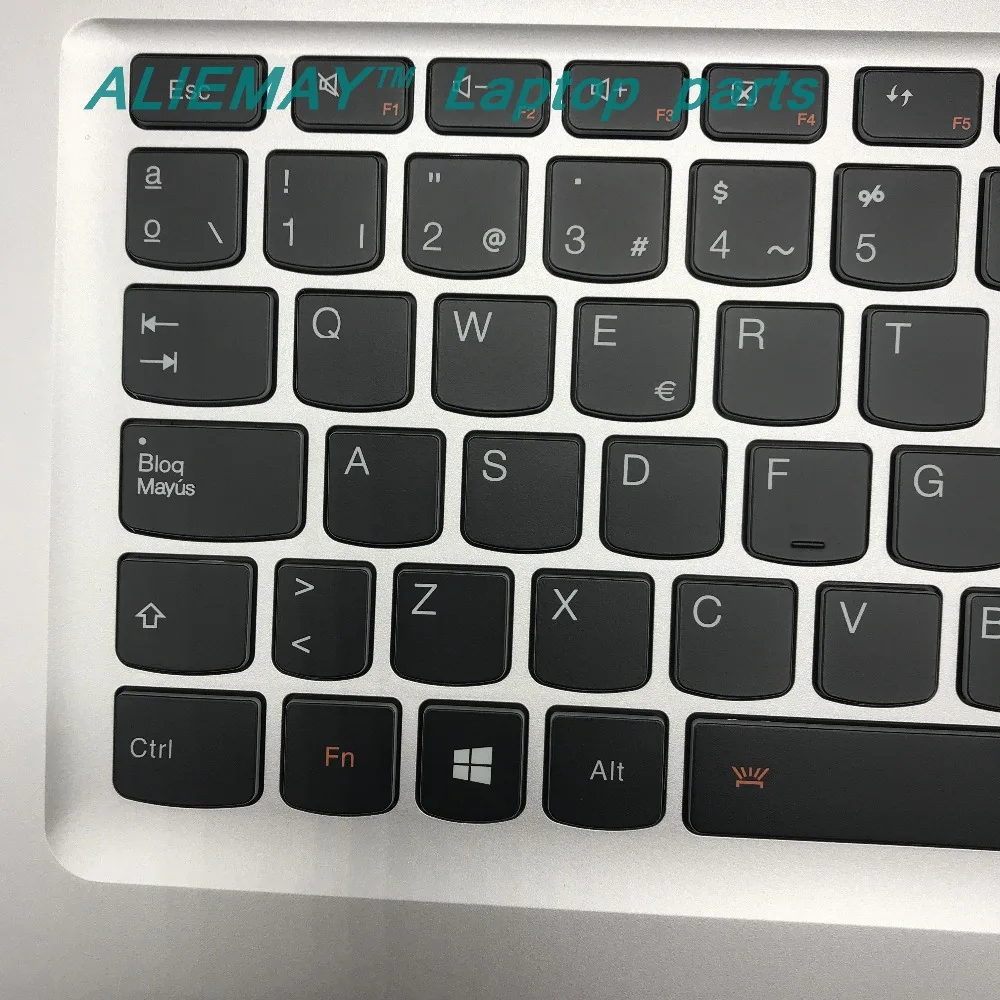 Запчасти для ноутбука LENOVO YOGA 2 13 Yoga2-13 Серебряный Упор рук с подсветкой SP испанская