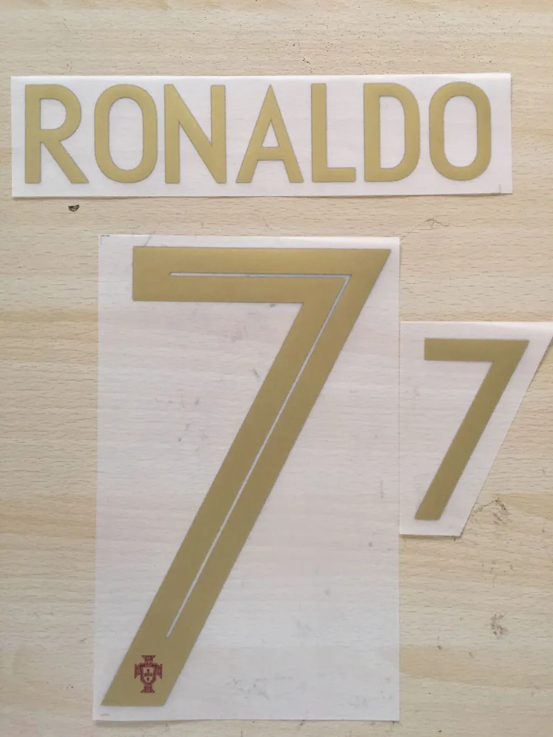 Коллекция года. Футбольная нашивка с напечатанным рисунком Ronaldo Nameset Quaresma Andre Silvia
