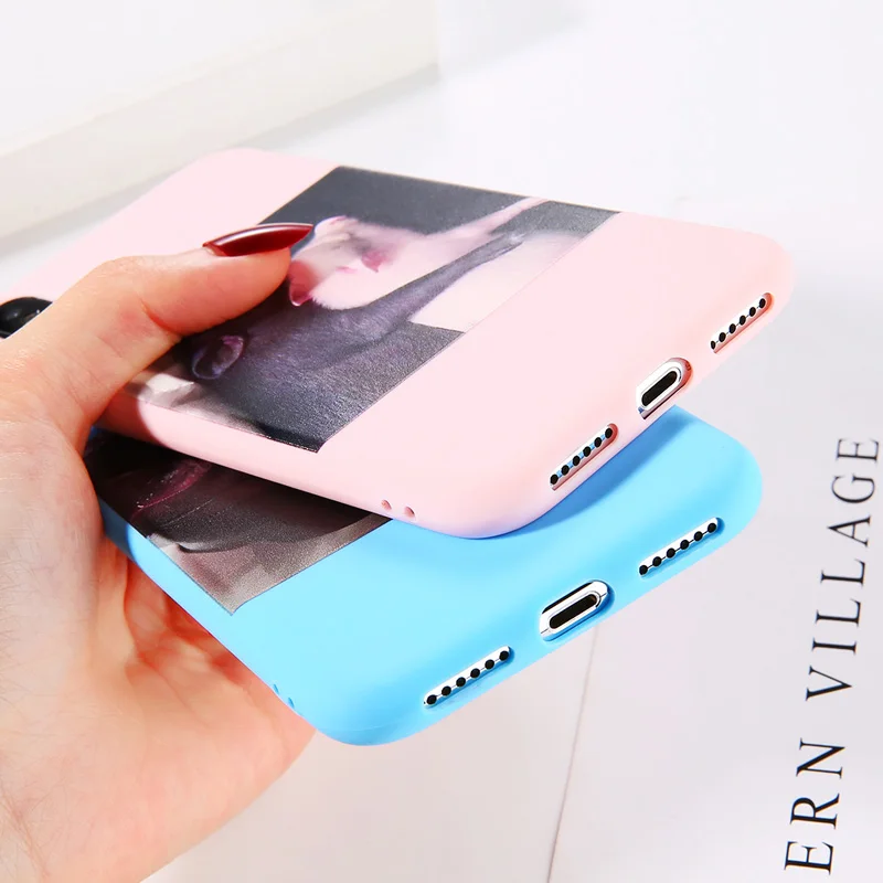 USLION Candy Color Cartoon Pig Phone Case For iPhone X XS XR Xs Max Cases 6 6s 7 8 Plus 5 5s SE Couples Soft TPU Cover |