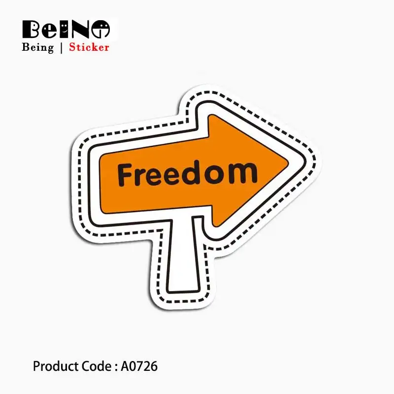 Наклейка с логотипом на социальных платформах Freedom Jdm Leading Dope Водонепроницаемая