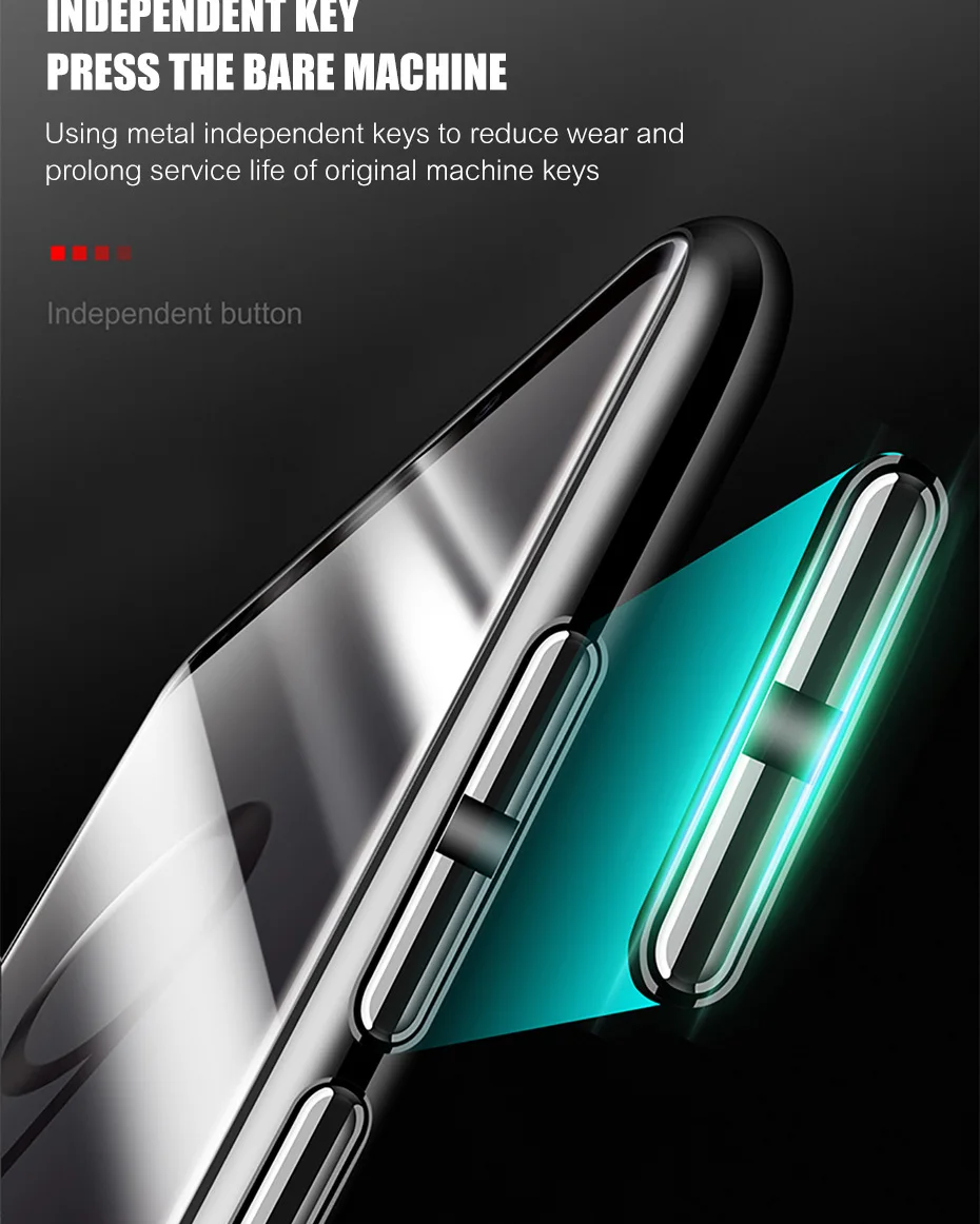 H& A металлический магнитный адсорбционный чехол для iPhone XS MAX X XR 8 7 Plus 6 6s чехол двухсторонний стеклянный Магнитный чехол 7 Plus Funda
