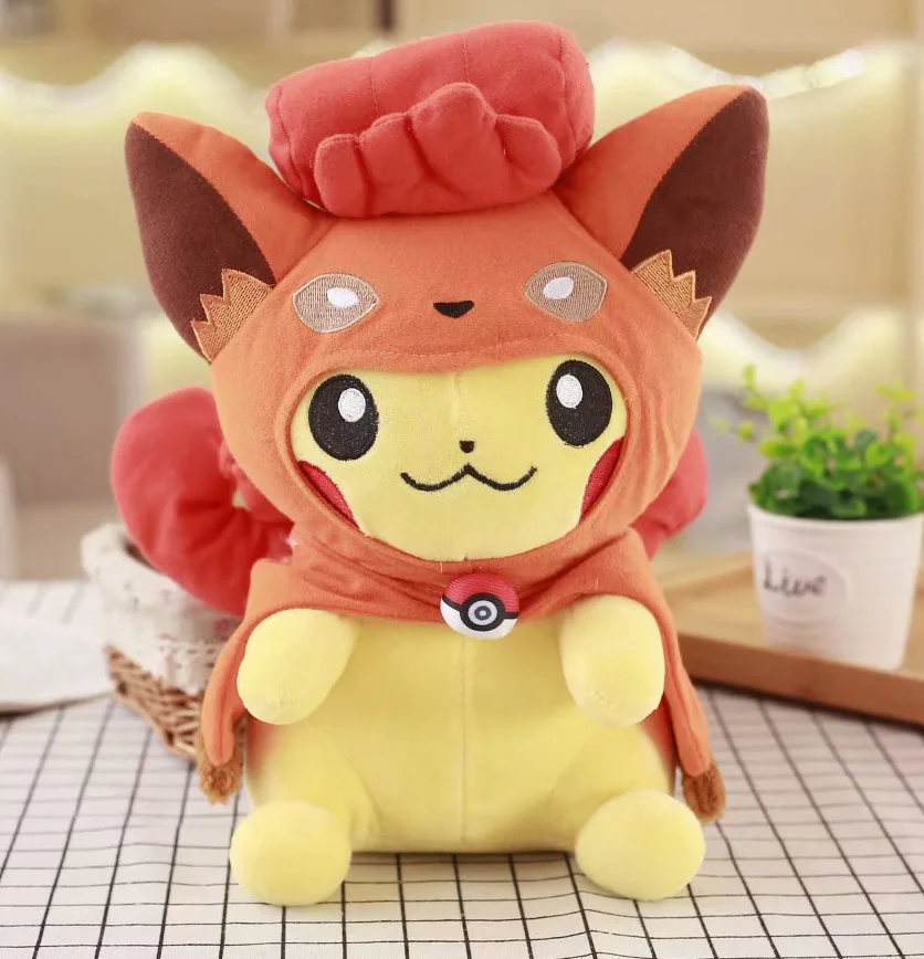30 см Lapras Evee Fennekin Marowak Psyduck Плюшевые игрушки милая Аниме Кукла коллекция хобби