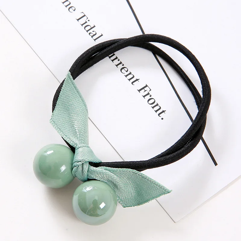 Style11-Light green 61 стиль, 1 шт., эластичные резинки для волос, резинка для волос, аксессуары для волос для девушек, повязки для волос для женщин, резинки для волос - Цвет: Style11-Light green