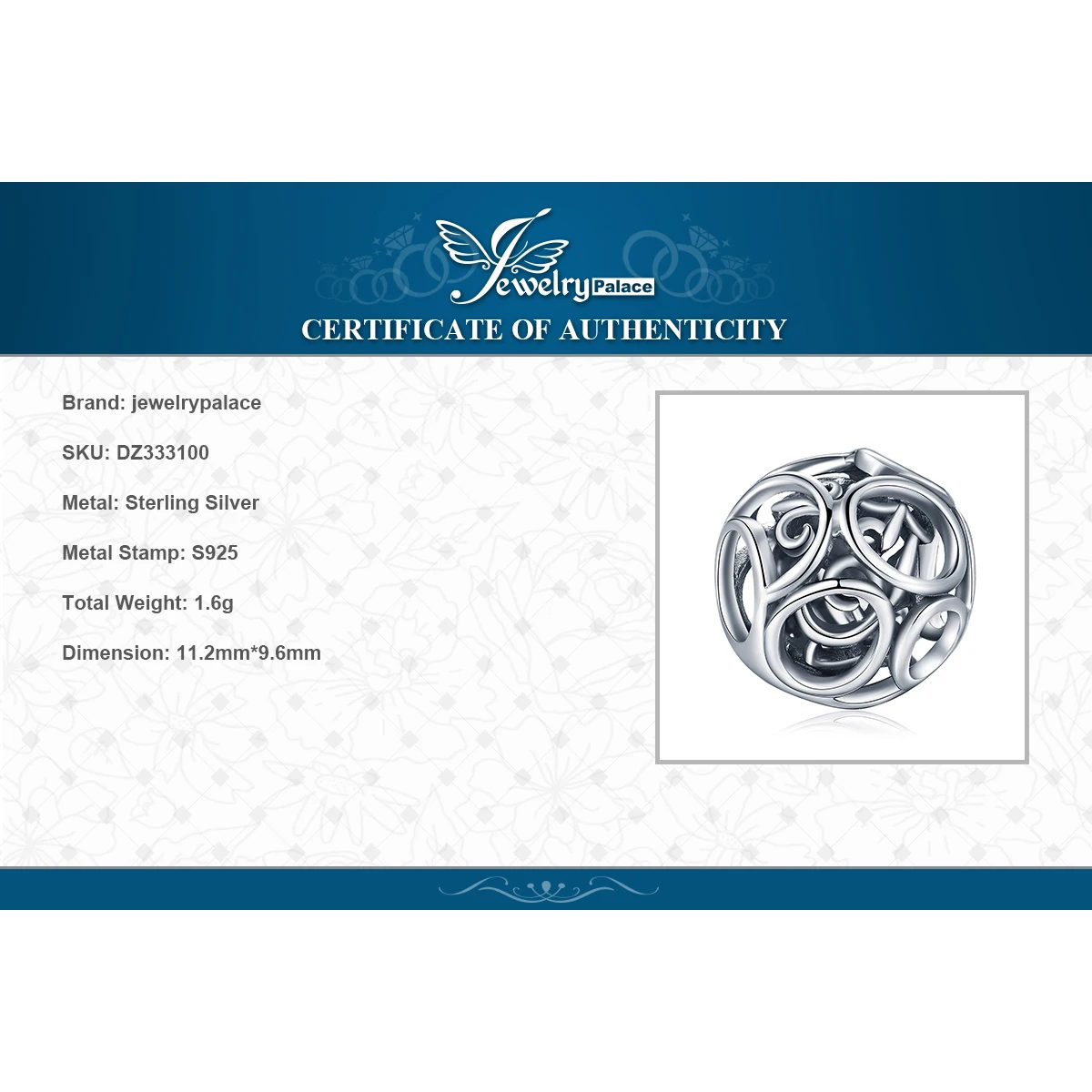 

JewelryPalace 925 Sterling Silver Beads Charms Silver 925 Original For Bracelet Silver 925 original Beads For Jewelry Making