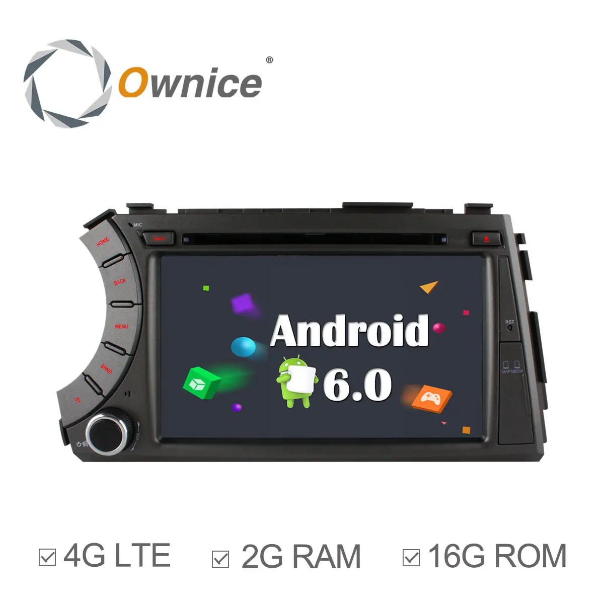 Ownice C500 Android 6.0 Quad Core 1024*600 dvd плеер автомобиля для Ssangyong Kyron Actyon с Gps навигация bluetooth