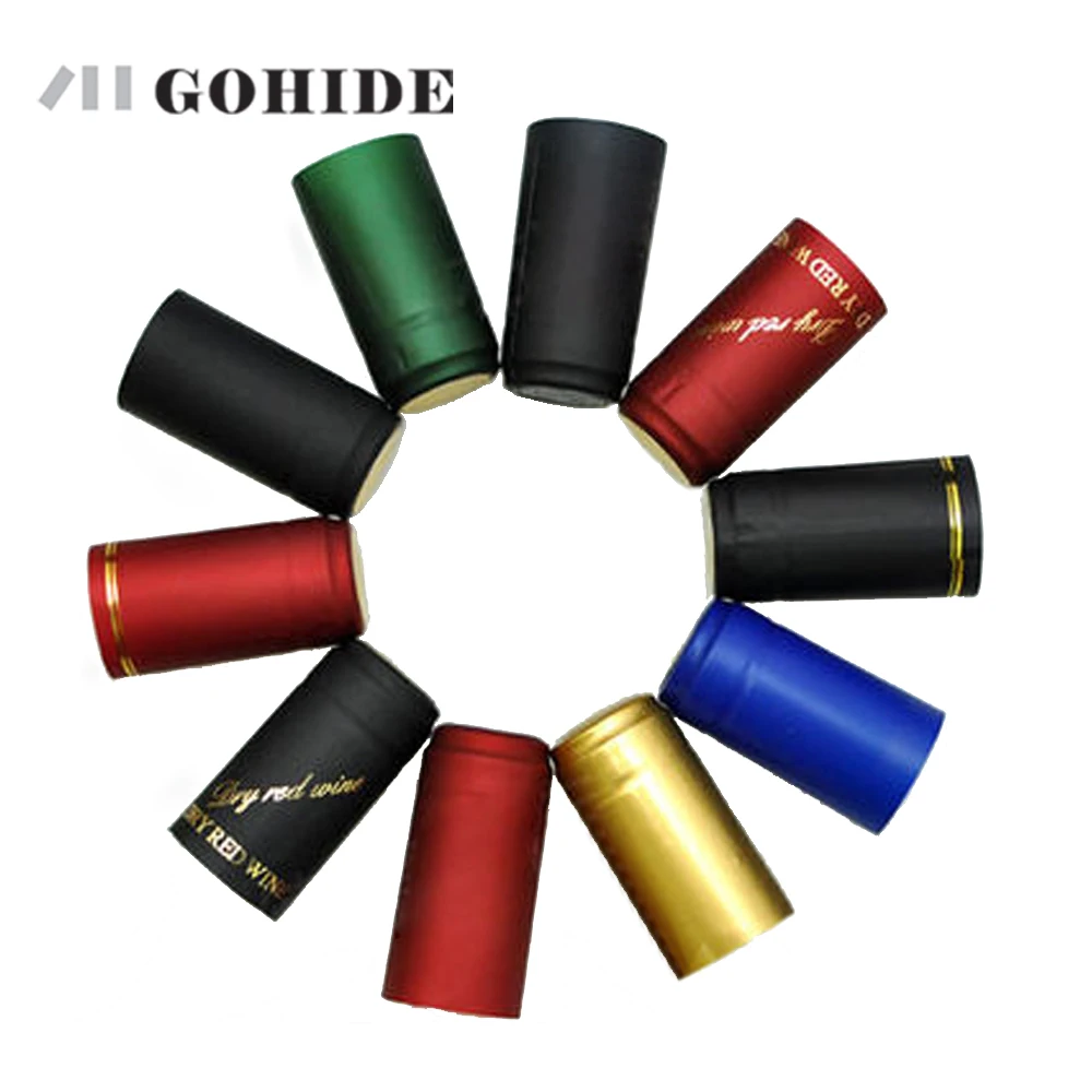 

GUHD 20pcs/lot PVC Heat Shrink Sealing Cap Cover Wine Thickened Brewed Red Wine Bottle Cap Wine Bottle Heat Shrink Capsules