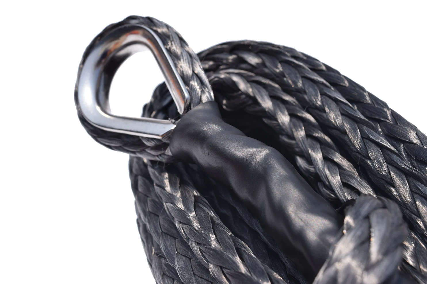 

Black 10mm*26m Synthetic Winch Cable,Winch Rope Extension,Off-Road Rope,Extension Rope for ATV UTV SUV