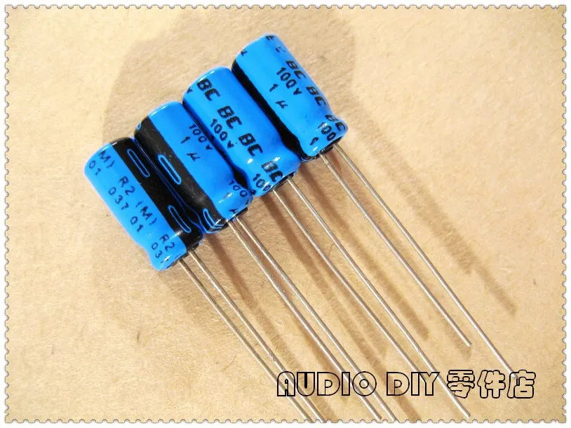 

20PCS/100PCS BC 037 Series 1uF 100V 100v1uf Electrolytic Capacitor