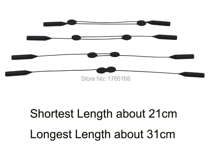 

Retail Black Adjustable Sport Eyeglasses Sunglasses cord Children Kids Men Women Glasses cord holder steel wire glasses chain