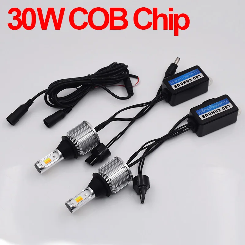 ShinMan 30 Вт 7440 T20 WY21W автомобиля монолитный блок светодиодов дневных ходовых огней дневного света и поворота поворотник свет все в одном для Honda fit - Испускаемый цвет: White Amber