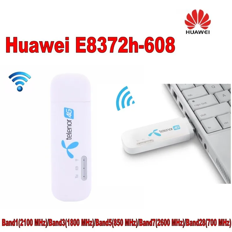 100 шт разблокированный Huawei E8372 E8372h 608 Wingle LTE Универсальный 4G USB модем автомобильный