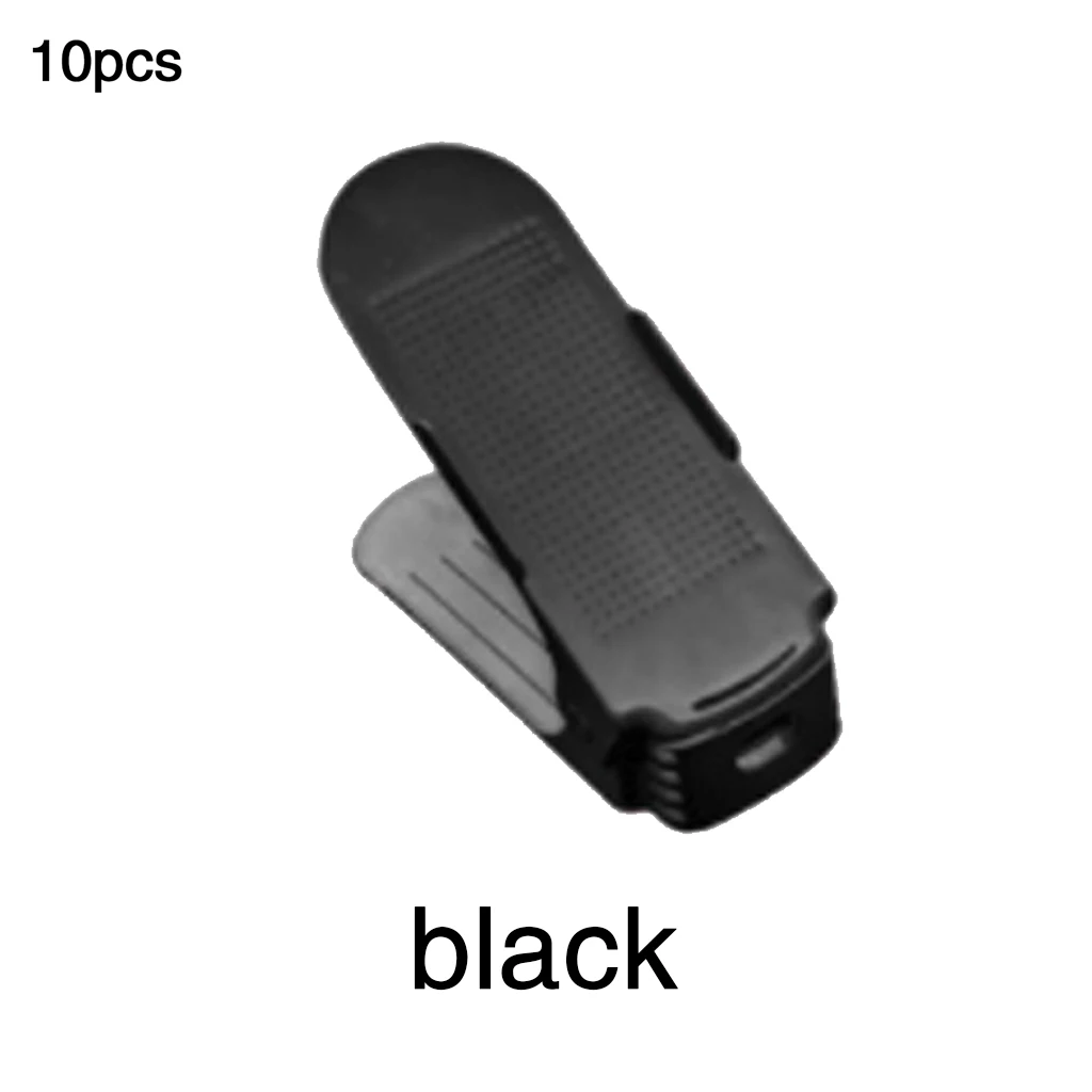 10pcs-Thin 10pcs 6pcs 2pcs Durable Adjustable Shoe Organizer Footwear Support Slot Space Saving Cabinet Closet Stand Shoes Storage Rack - Цвет: 10pcs-Thin