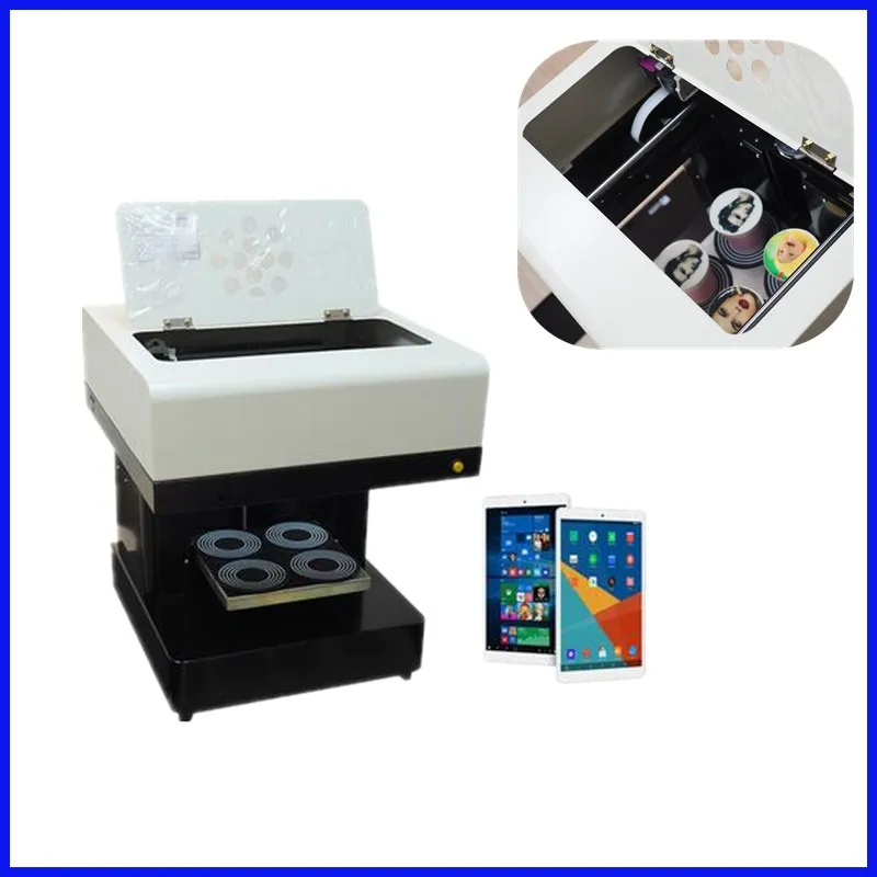 

2018 hot sale Automatic 4 cups coffee printing machine DIY design art design coffee printer with 110V & 220V