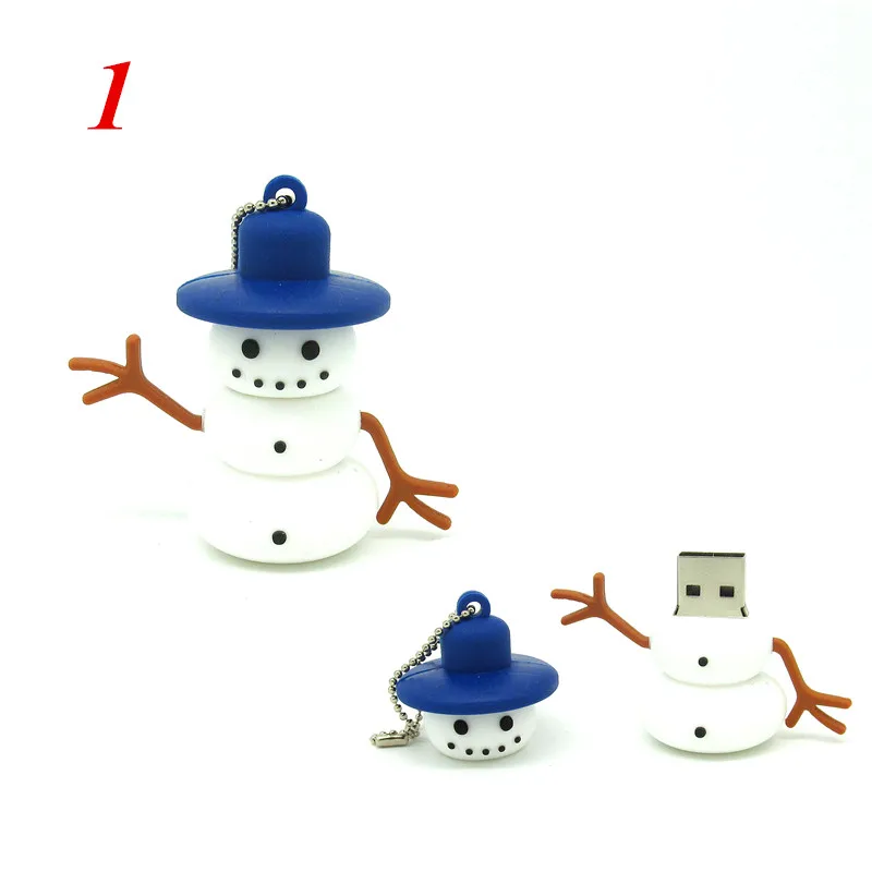 Все виды новых Рождественский Снеговик флэш накопитель usb память флешки