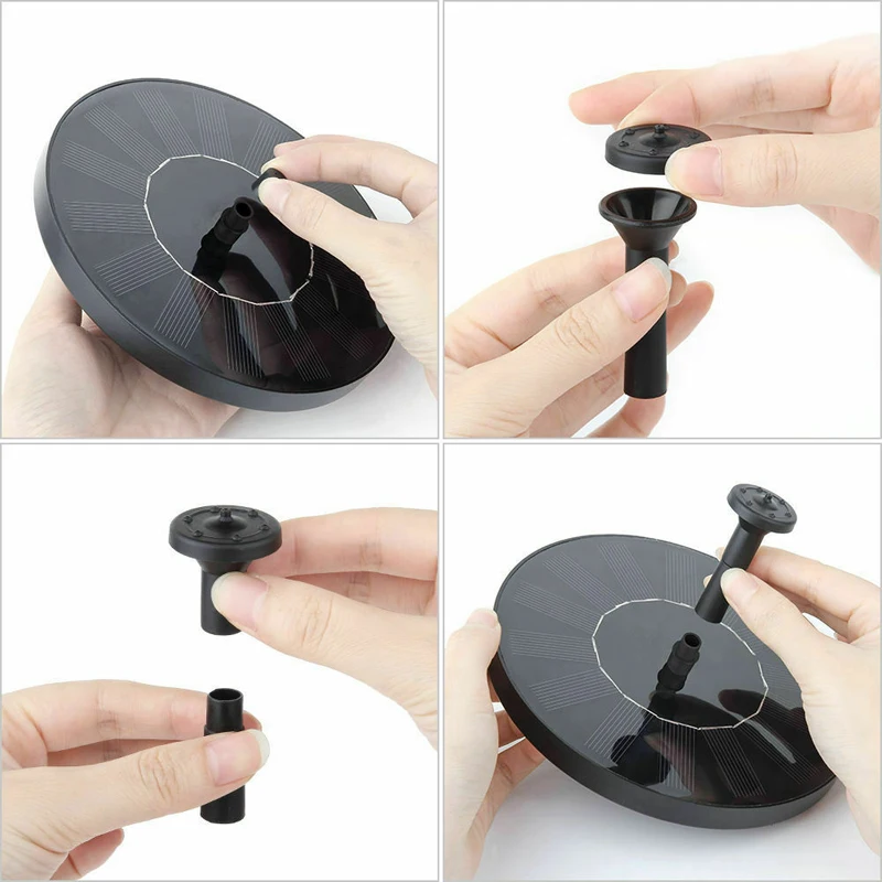 Насос для пруда солнечный фонтан украшение сада плавающий Бесщеточный Водяной