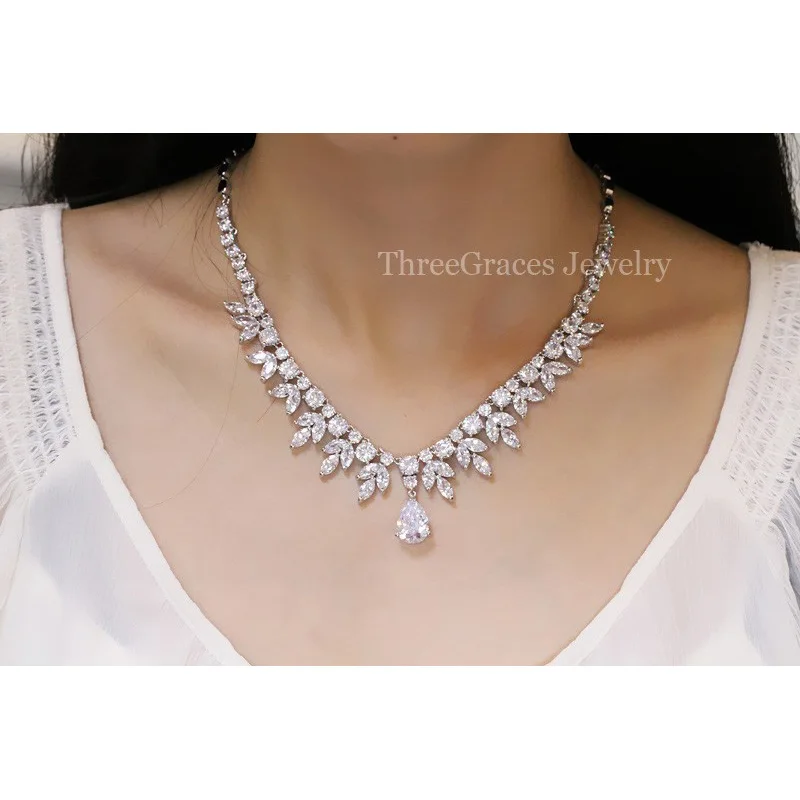 ThreeGraces высокое качество американские Свадебные аксессуары CZ камень Свадебный