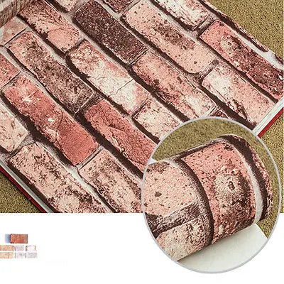 Q QIHANG красные кирпичные обои рельефные текстурированные кирпичи красного цвета 0