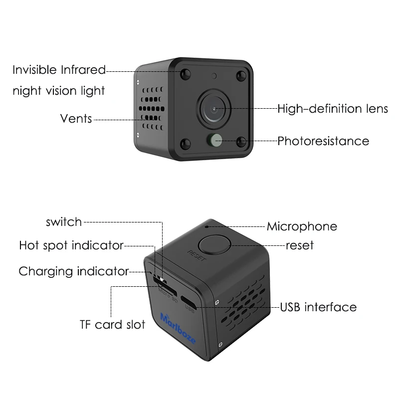 Microcam беспроводной монитор мобильный телефон пульт дистанционного HD ночного