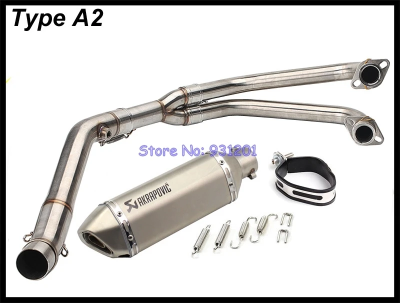 Выхлопная система мотоцикла для Yamaha R25 R3 MT03 Akrapovic выхлопная труба глушителя