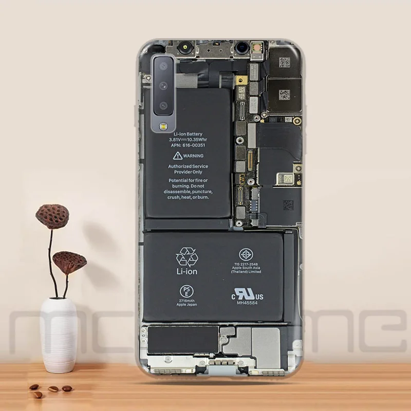 Мягкий ТПУ силиконовый чехол для Samsung Galaxy A7 2018 A72018 A750 A750F 6 дюймов задняя крышка Fundas