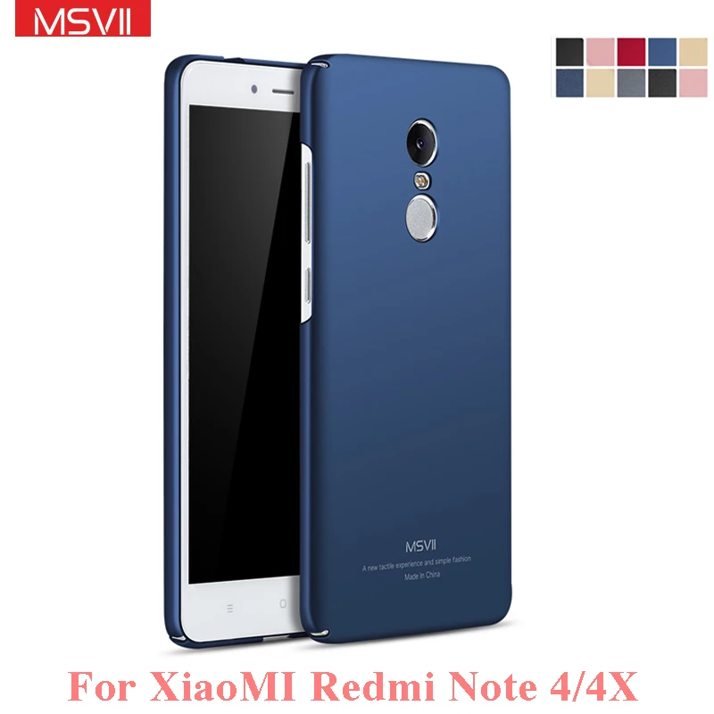 Чехол для Xiaomi Redmi Note 4x MSVII брендовый чехол 4 жесткий из поликарбоната с эффектом