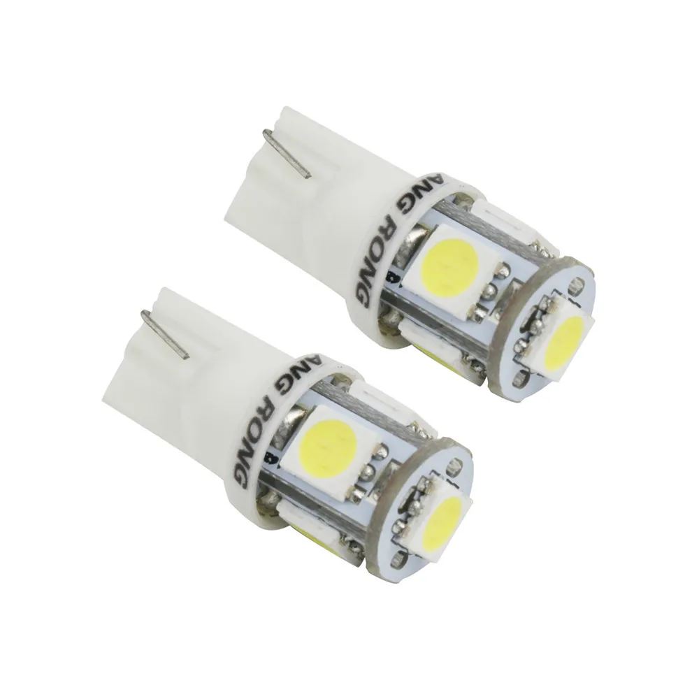 ANGRONG 2X W5W 194 T10 5 SMD 5050 Светодиодные белые светильник пы с клиновидным цоколем 12 В