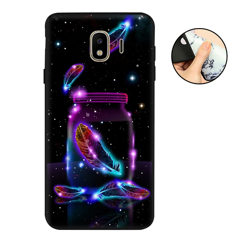 Мягкий чехол из ТПУ для Samsung Galaxy J4 2018 телефона с матовой силиконовой задней