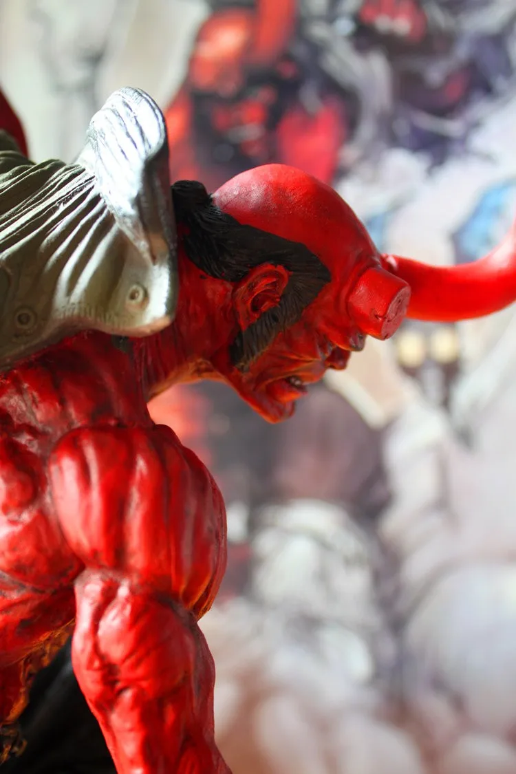 Estartek 1/4 статуя HELLBOY из смолы, красное золото, набор для гаража, статуя для фанатов, Праздничная коллекция, подарок H36CM
