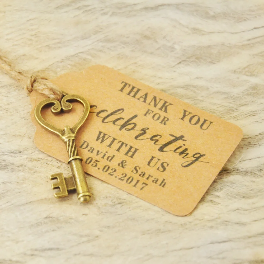Персонализированные брелоки для свадебных торжеств античные в подарок эскорт