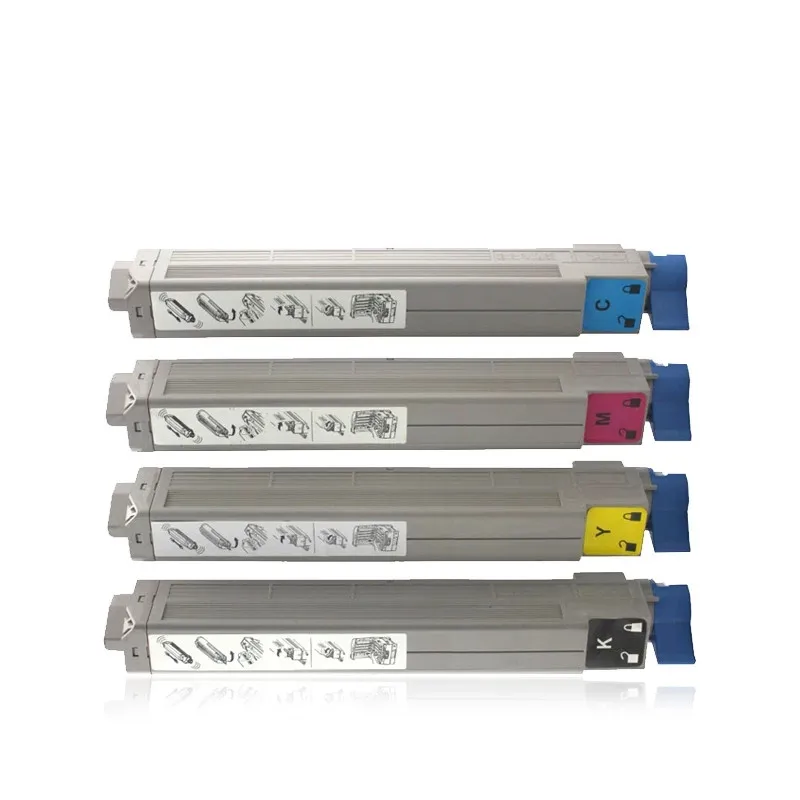 4 шт. совместимый картридж с тонером для OKI C9600 C9800 C9650 C9850 9650 9850 9600 9800 BK C Чернила YM